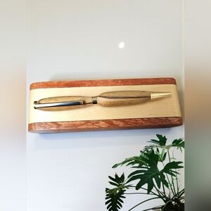 Handturned Wooden Pen With Wooden Gift Box